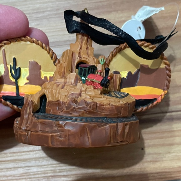 Disney Big Thunder Mountain Railroad Ornament - Brown and Gold - Picture 4 of 5